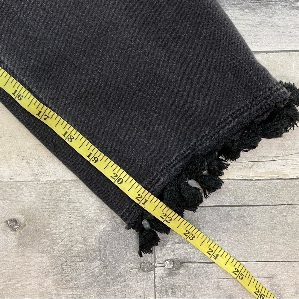Soft Surroundings Black gray cropped tassel jeans - Picture 11 of 13
